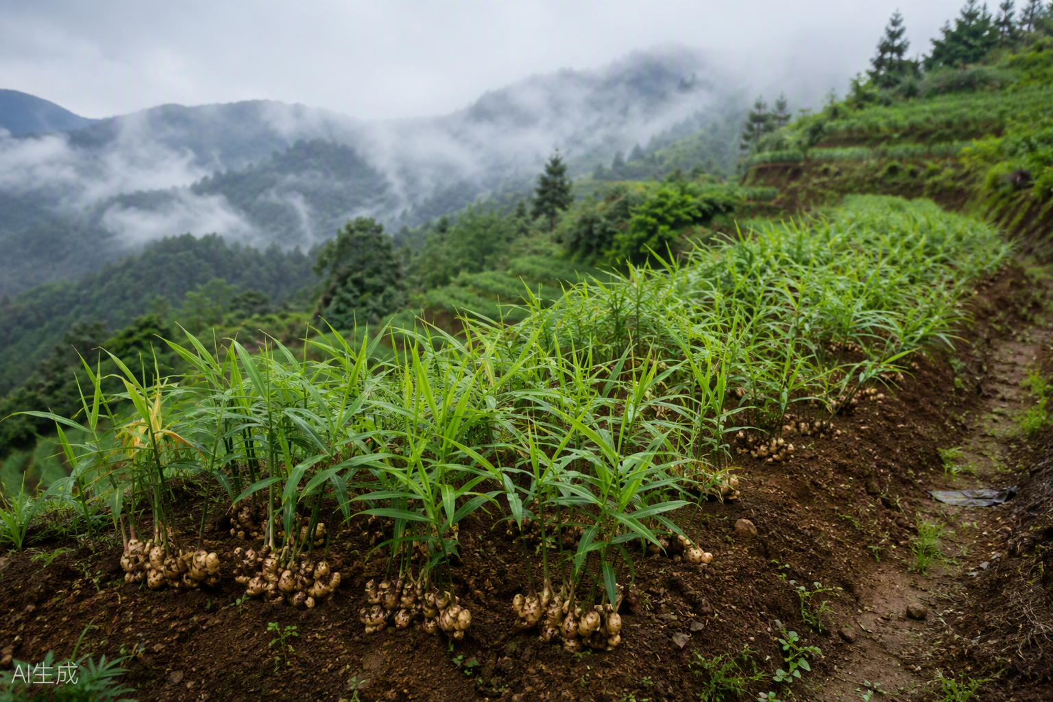 Ginger fields on the Yunnan-Guizhou Plateau